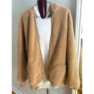 Hollister reversible teddy coat (never worn)